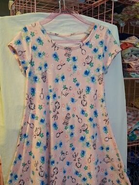 Disney Pink Tee with Blue and Black Accents